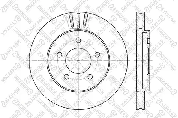Тормозные диски STELLOX 6020-9301V-SX