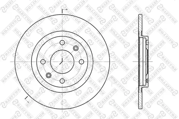 Тормозные диски STELLOX 6020-9914-SX