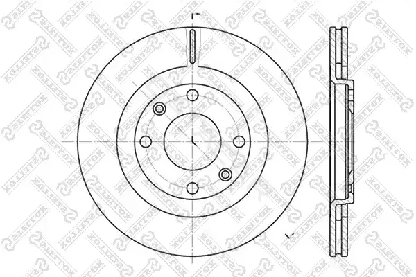 Тормозные диски STELLOX 6020-9915V-SX