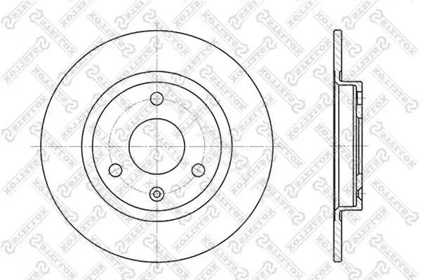 Тормозные диски STELLOX 6020-9917-SX