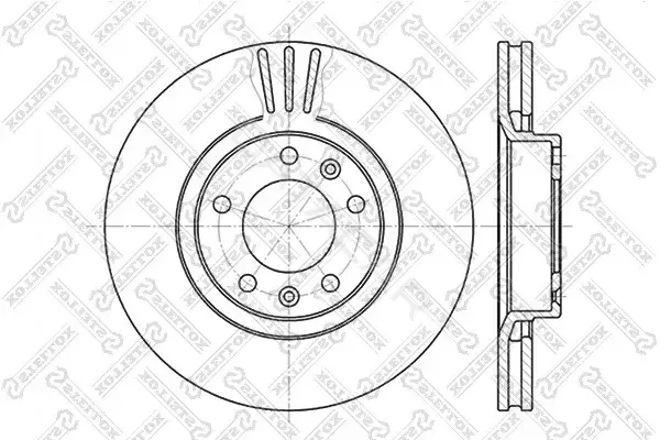 Тормозные диски STELLOX 6020-9920V-SX