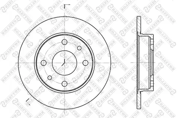 Тормозные диски STELLOX 6020-9922-SX