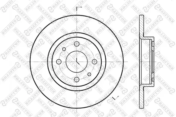 Тормозные диски STELLOX 6020-9932-SX