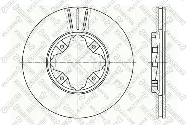 Тормозные диски STELLOX 6020-9940V-SX