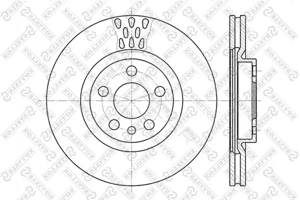 Тормозные диски STELLOX 6020-9942V-SX