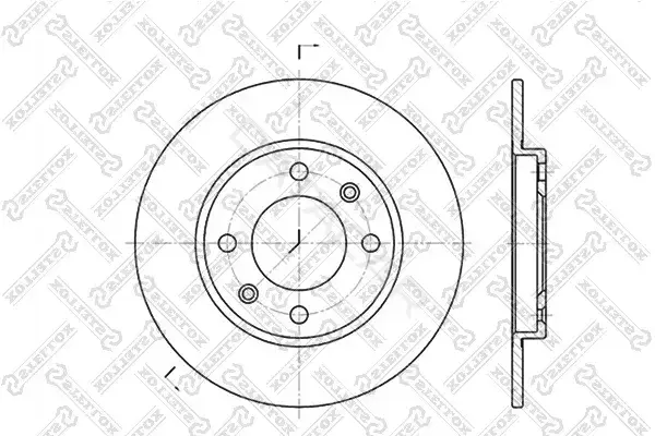 Тормозные диски STELLOX 6020-9947-SX