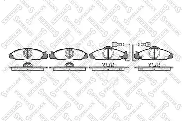 Тормозные колодки STELLOX 635002-SX