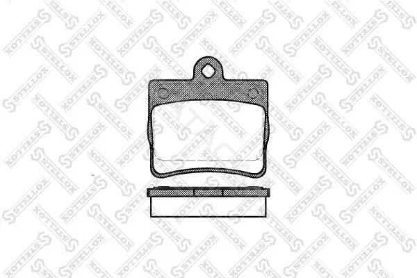 Тормозные колодки STELLOX 641000B-SX