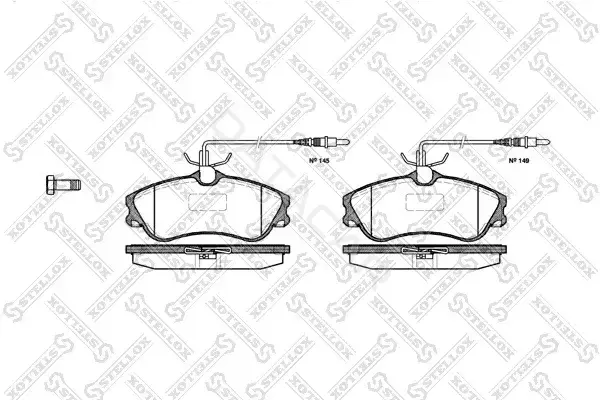 Тормозные колодки STELLOX 645004B-SX