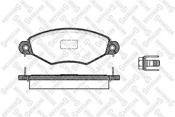 Тормозные колодки STELLOX 654010B-SX