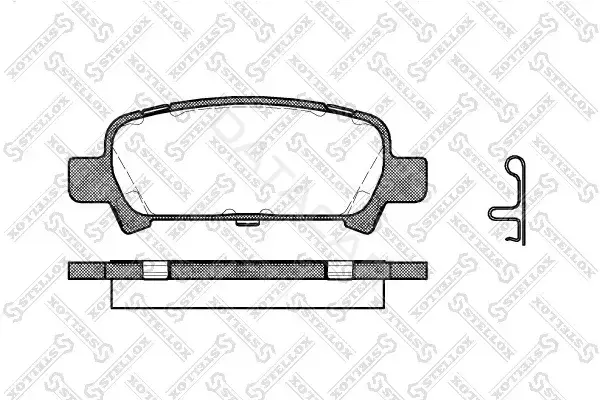 Тормозные колодки STELLOX 740002B-SX