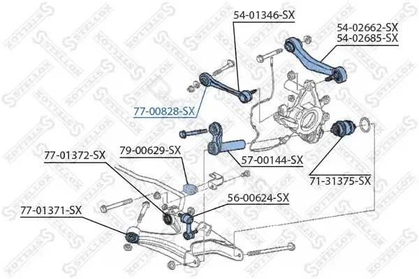 Сайлентблок рычага STELLOX 77-00828-SX