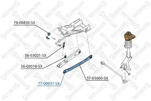 Сайлентблок рычага STELLOX 77-00937-SX