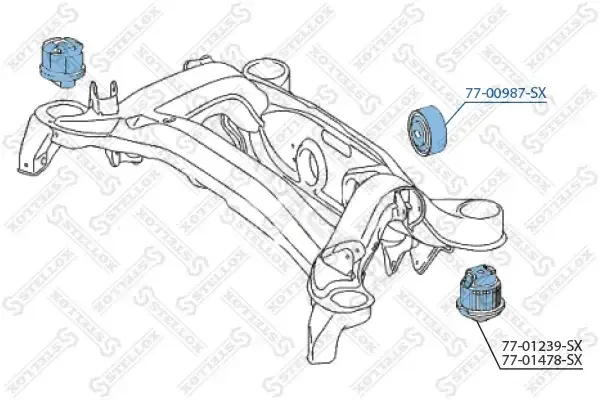 Сайлентблок рычага STELLOX 77-00987-SX
