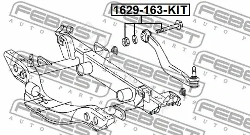 Болт подвески FEBEST 1629-163-KIT