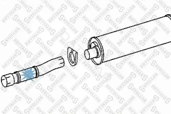 Глушитель выхлопных газов STELLOX 82-03612-SX