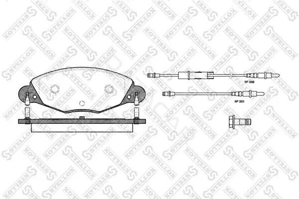 Тормозные колодки STELLOX 838004B-SX