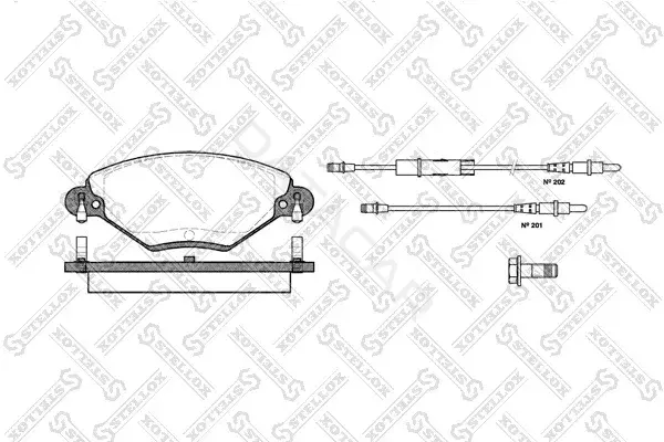 Тормозные колодки STELLOX 839004B-SX