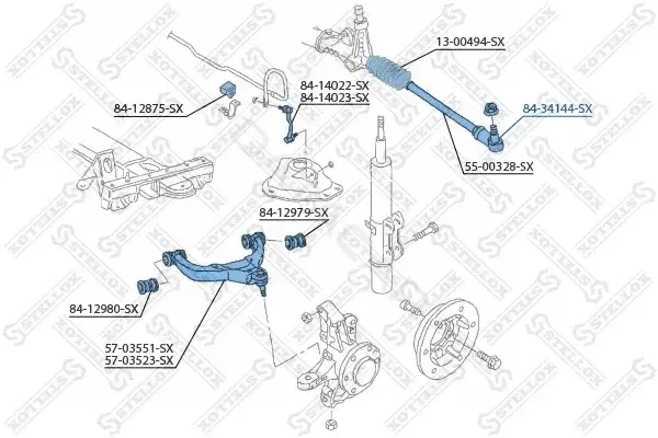 Рулевые наконечники STELLOX 84-34144-SX