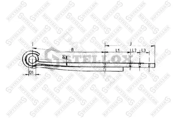 Рессора STELLOX 84-55608-SX