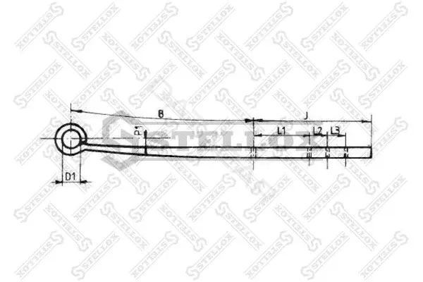 Рессора STELLOX 84-55611-SX