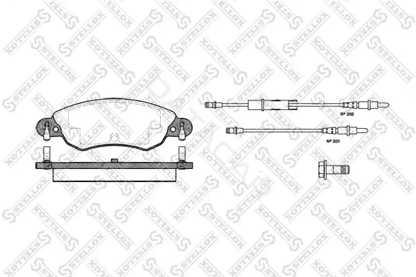 Тормозные колодки STELLOX 840004-SX