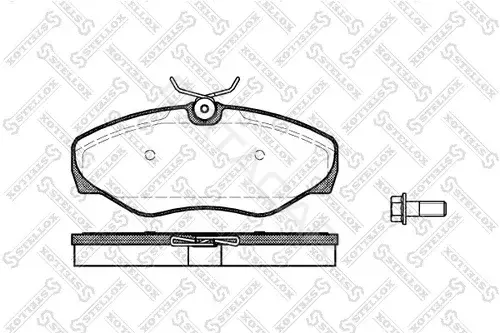 Тормозные колодки STELLOX 845000B-SX