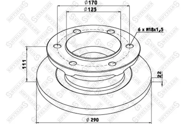 Тормозные диски STELLOX 85-00700-SX