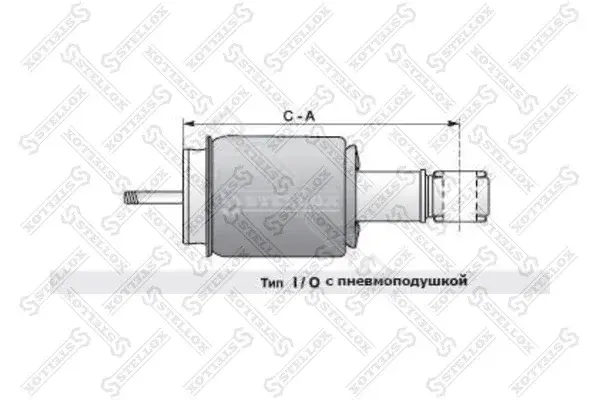 Амортизатор кабины STELLOX 87-03374-SX