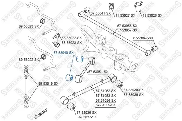 Сайлентблок рычага STELLOX 87-53040-SX