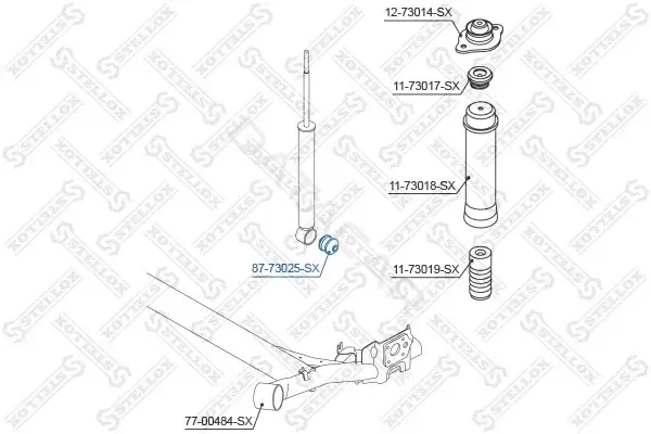 Сайлентблок рычага STELLOX 87-73025-SX