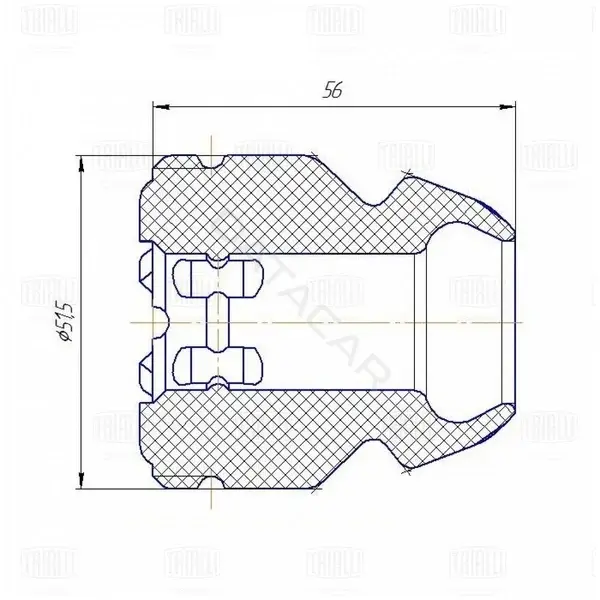 Крепление глушителя TRIALLI BC0832