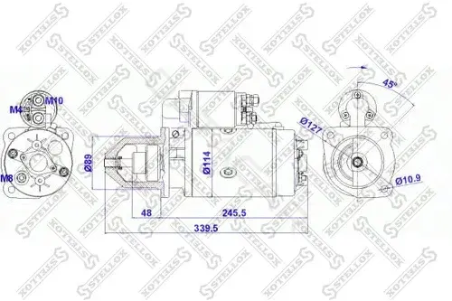 Стартер STELLOX 88-02027-SX