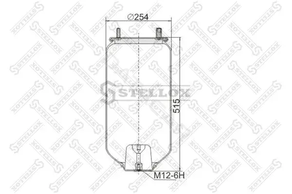 Пневмоподушка STELLOX 90-41590-SX
