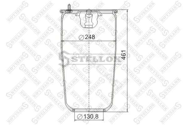 Пневмоподушка STELLOX 90-47130-SX