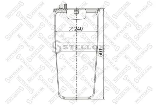 Пневмоподушка STELLOX 90-48840-SX