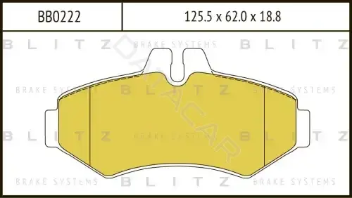 Тормозные колодки BLITZ BB0222