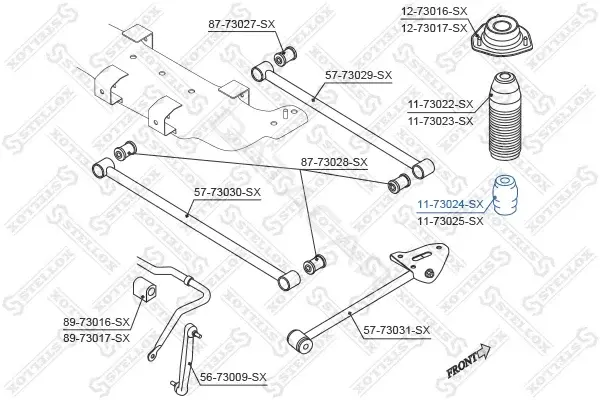 Отбойник амортизатора STELLOX 11-73024-SX