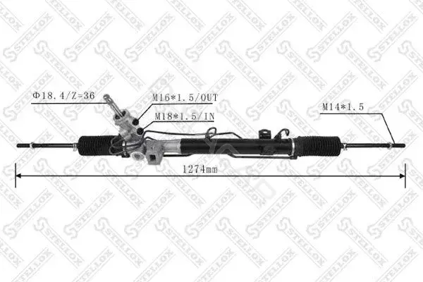 Рулевая рейка STELLOX 31-37333-SX