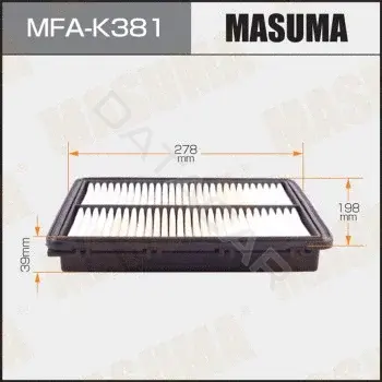Воздушный фильтр MASUMA MFA-K381