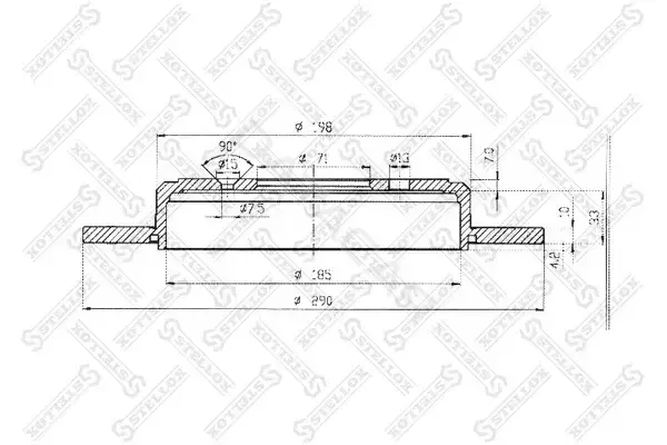Тормозные диски STELLOX 6020-3717-SX