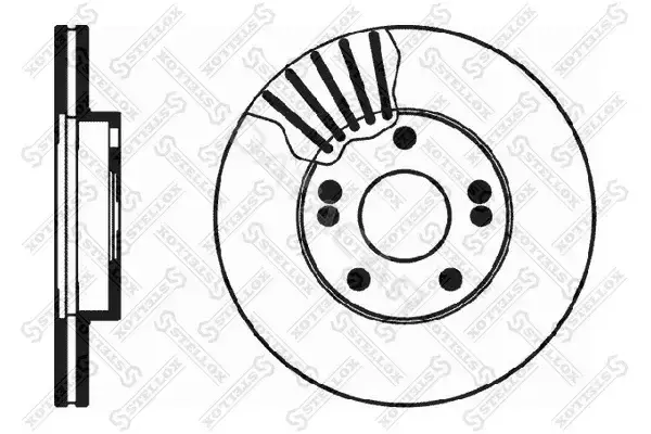 Тормозные диски STELLOX 6020-3912V-SX
