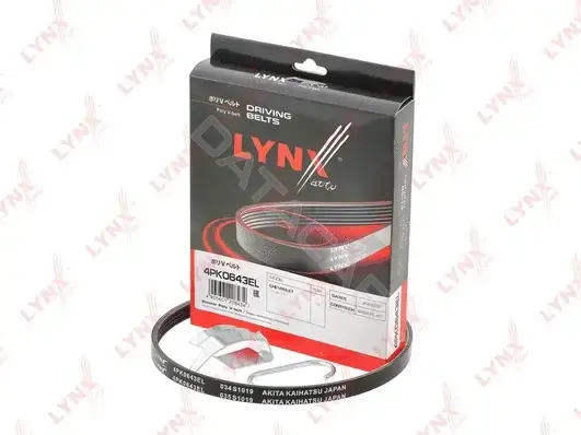 Ремень ручейковый LYNXAUTO 4PK0643EL