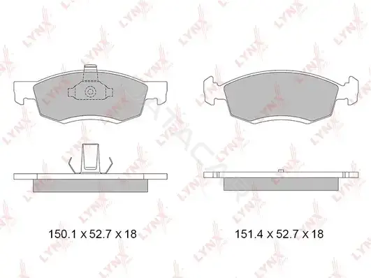 Тормозные колодки LYNXAUTO BD-6324