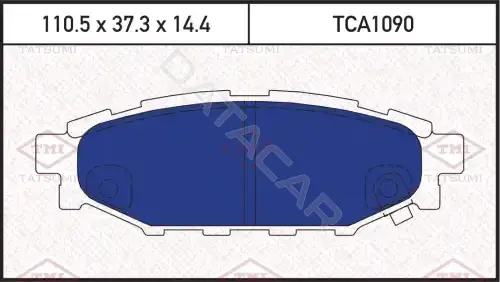 Тормозные колодки TATSUMI TCA1090