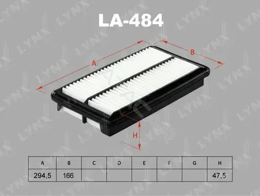 Воздушный фильтр LYNXAUTO LA-484