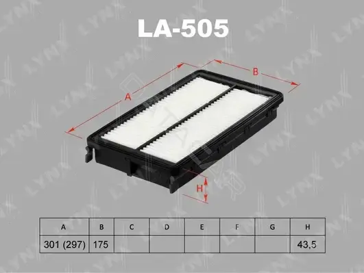 Воздушный фильтр LYNXAUTO LA-505