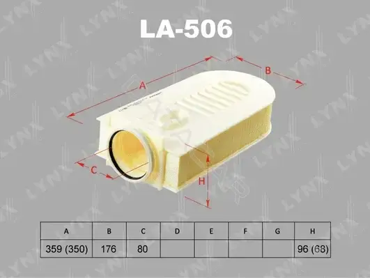 Воздушный фильтр LYNXAUTO LA-506