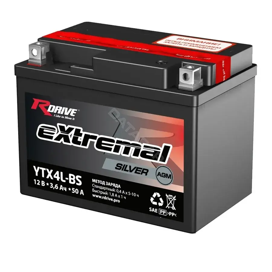 Аккумулятор RDrive YTX4LBS
