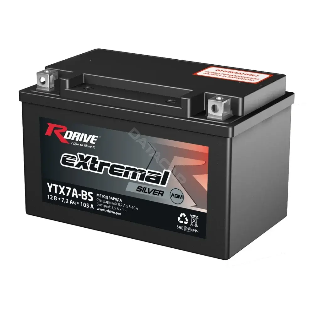 Аккумулятор RDrive YTX7A-BS